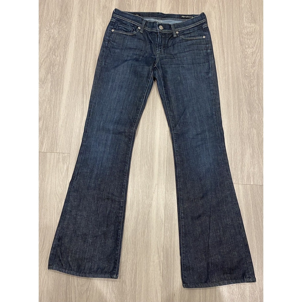 Citizens of Humanity Womens Stretch Low Waist Flair Jeans Ingrid# 002 Blue 28